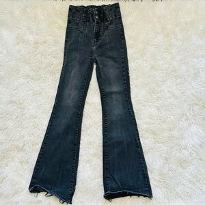 Free people black flare jeans